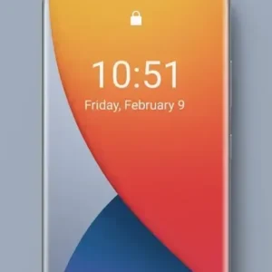 Экран блокировки в стиле iOS 15