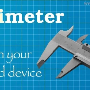 Экран приложения Millimeter с линейкой