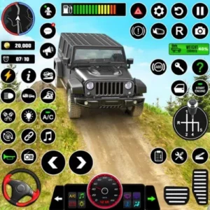 Геймплей Offroad Jeep Driving & Parking