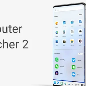 Главный экран Computer Launcher 2 с интерфейсом Windows