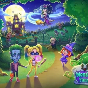 Главный экран игры Monster Farm. Family Halloween