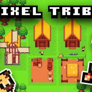 Главный экран игры Pixel Tribe: Viking Kingdom
