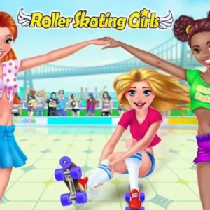 Главный экран игры Roller Skating Girls