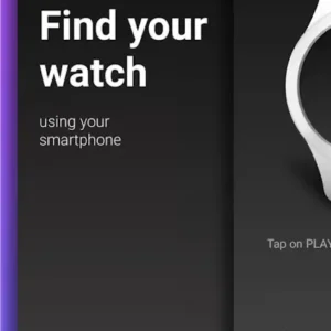 Главный экран приложения Find My Watch & Phone