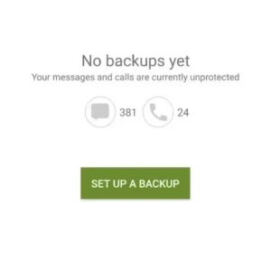 Главный экран приложения SMS Backup & Restore Pro