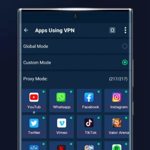 Главный экран приложения XY VPN