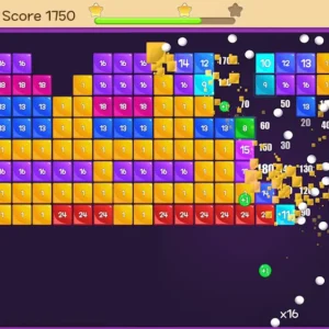 Игровой процесс в Jewel Bricks Breaker
