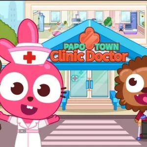 Общий вид клиники в игре Papo Town Clinic Doctor