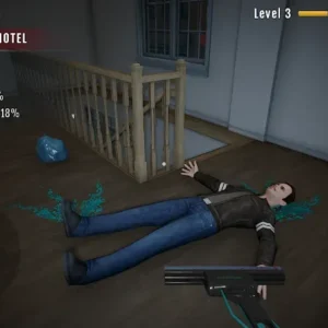 Процесс уборки в игре Crime Scene Cleaner 3D Mobile