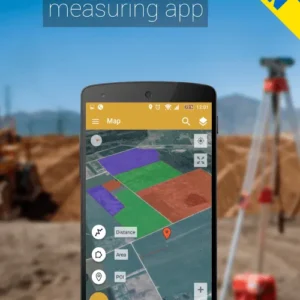 Работа с картой в GPS Fields Area Measure Pro