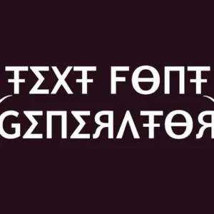 Различные шрифты в приложении Text Font Generator