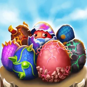 Разноцветные драконы в игре Tiny Dragons