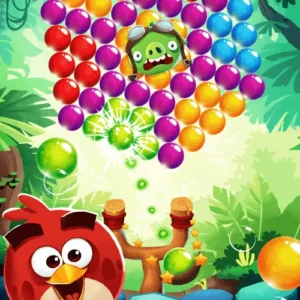 Разноцветные пузыри в игре Angry Birds POP Bubble Shooter