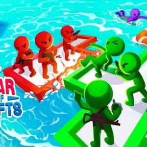 Скриншот игрового процесса War of Rafts