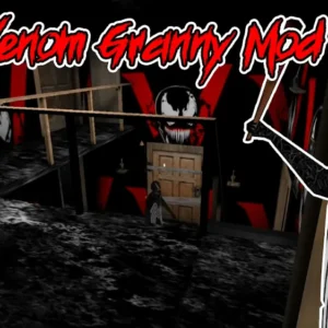 Скриншот из игры Black Granny Spider Horror, где игрок прячется от Бабушки-паука