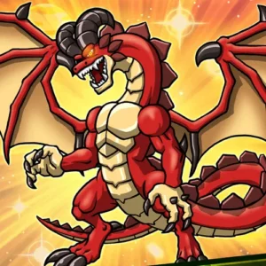 Скриншот из игры Ultimate Dragon Master с изображением дракона.