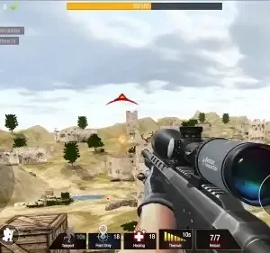 Снайпер целится в игре Sniper Warrior