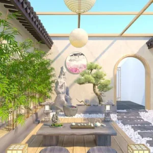 Уютный интерьер в игре Solitaire Zen Home Design